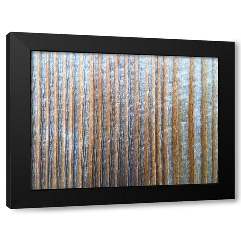 Bark Stripes I Black Modern Wood Framed Art Print by Grayscale