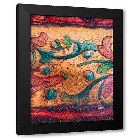 Cabinet Detail I Black Modern Wood Framed Art Print with Double Matting by Grayscale