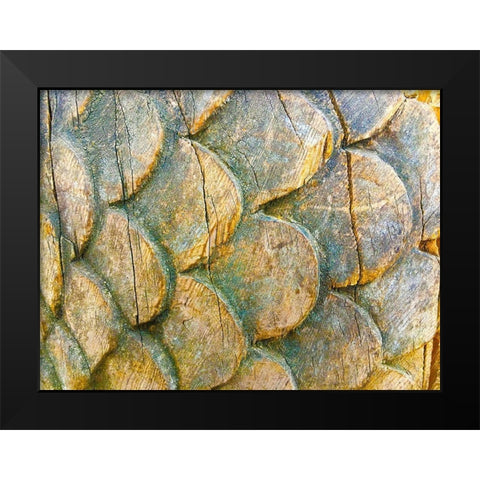 Wooden Scales I Black Modern Wood Framed Art Print by Grayscale