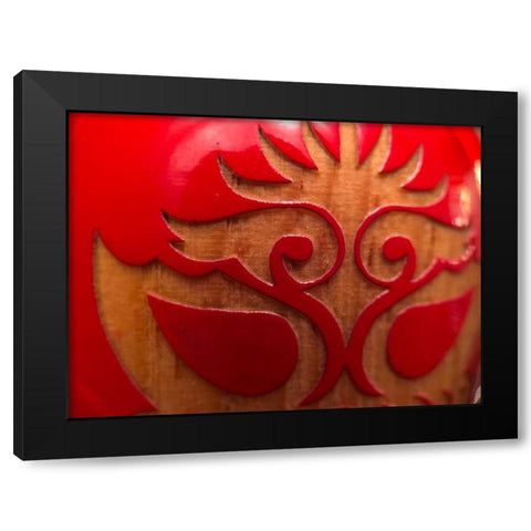 Luchador I Black Modern Wood Framed Art Print by Grayscale