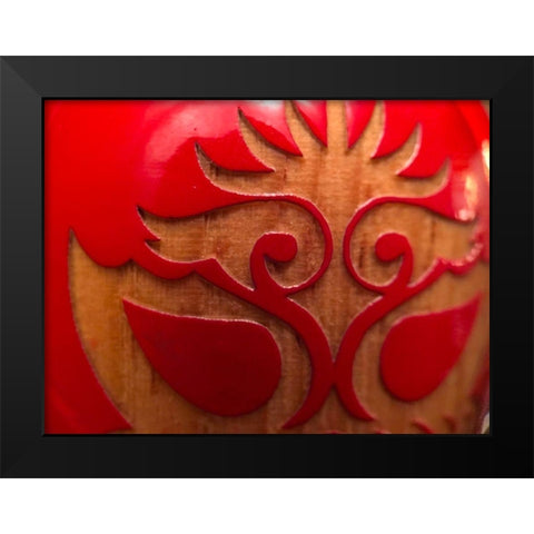 Luchador I Black Modern Wood Framed Art Print by Grayscale