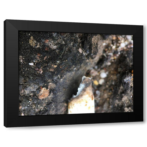 Blacktop II Black Modern Wood Framed Art Print by Grayscale