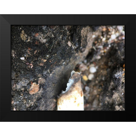 Blacktop II Black Modern Wood Framed Art Print by Grayscale