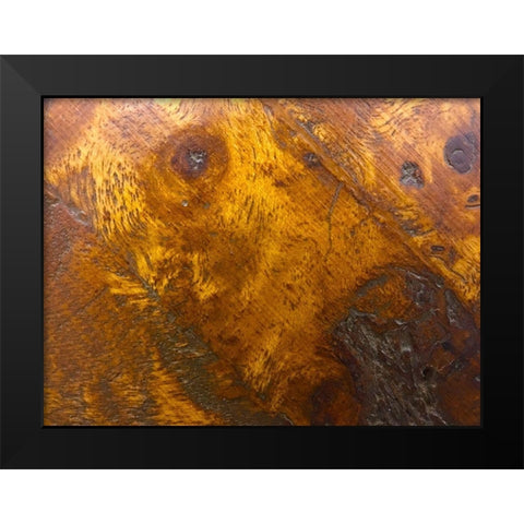 Wood Texture II Black Modern Wood Framed Art Print by Grayscale