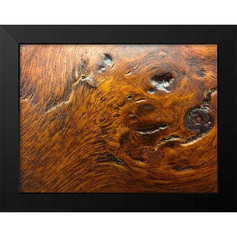 Wood Texture III Black Modern Wood Framed Art Print by Grayscale
