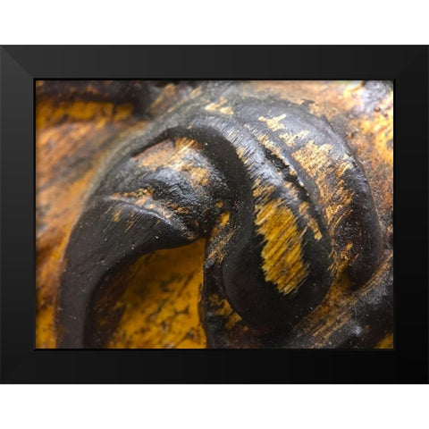 Wood Texture IV Black Modern Wood Framed Art Print by Grayscale