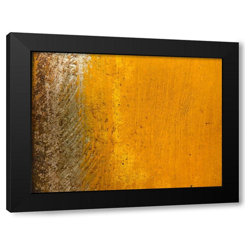Silver Texture II Black Modern Wood Framed Art Print with Double Matting by Grayscale