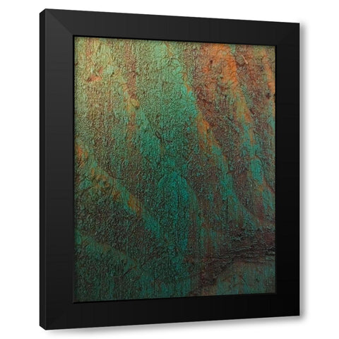 Painted Wood Panel I Black Modern Wood Framed Art Print by Grayscale