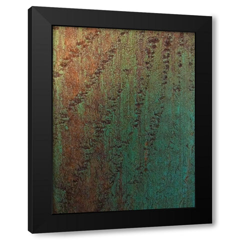Painted Wood Panel III Black Modern Wood Framed Art Print by Grayscale