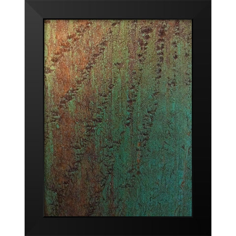 Painted Wood Panel III Black Modern Wood Framed Art Print by Grayscale