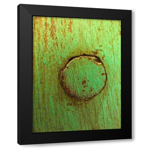 Painted Wood Panel IV Black Modern Wood Framed Art Print with Double Matting by Grayscale