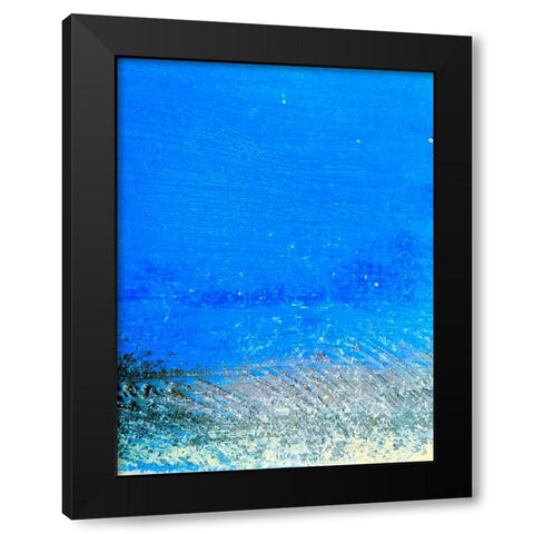 Painted Steel Panel I Black Modern Wood Framed Art Print with Double Matting by Grayscale