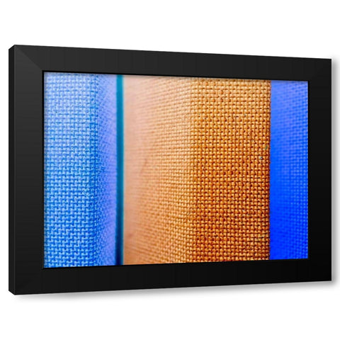 Fabric IV Black Modern Wood Framed Art Print with Double Matting by Grayscale