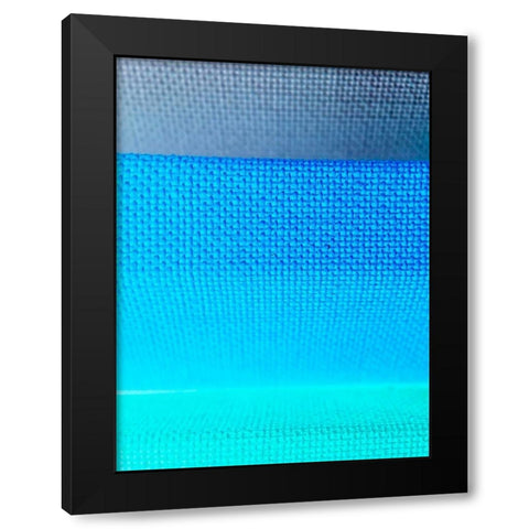 Fabric V Black Modern Wood Framed Art Print with Double Matting by Grayscale