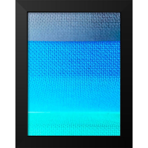 Fabric V Black Modern Wood Framed Art Print by Grayscale