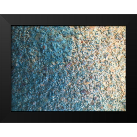 Turquoise Aggregate III Black Modern Wood Framed Art Print by Grayscale