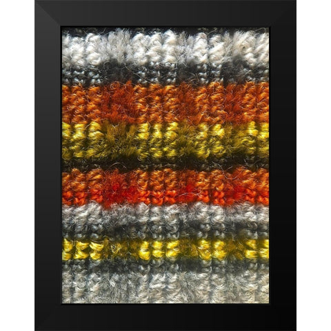 Fabric VI Black Modern Wood Framed Art Print by Grayscale