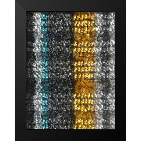 Fabric VII Black Modern Wood Framed Art Print by Grayscale
