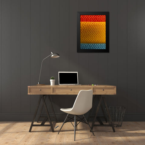 Fabric IX Black Modern Wood Framed Art Print by Grayscale