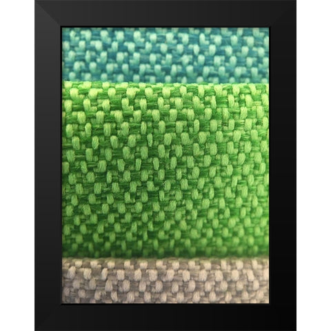 Fabric XI Black Modern Wood Framed Art Print by Grayscale