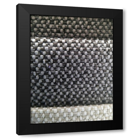 Fabric XIII Black Modern Wood Framed Art Print with Double Matting by Grayscale