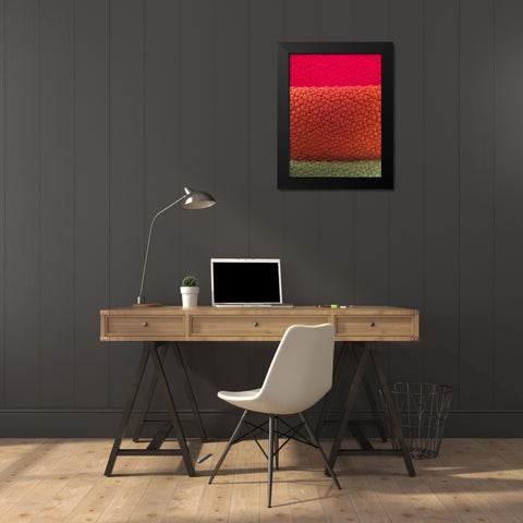 Fabric XIV Black Modern Wood Framed Art Print by Grayscale