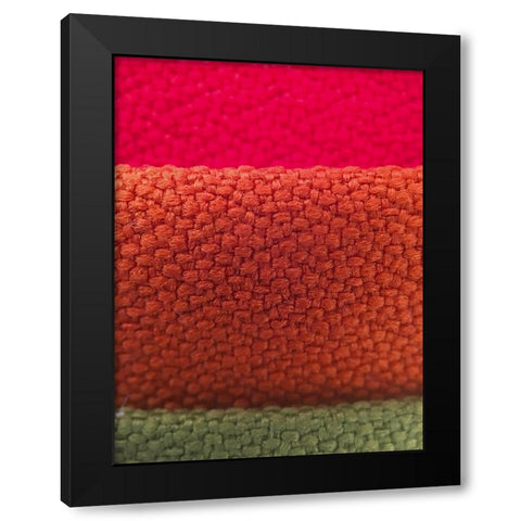Fabric XIV Black Modern Wood Framed Art Print with Double Matting by Grayscale