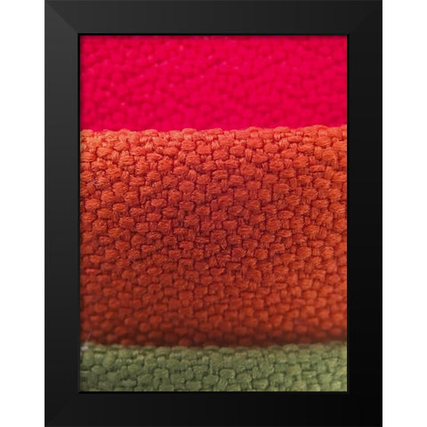 Fabric XIV Black Modern Wood Framed Art Print by Grayscale
