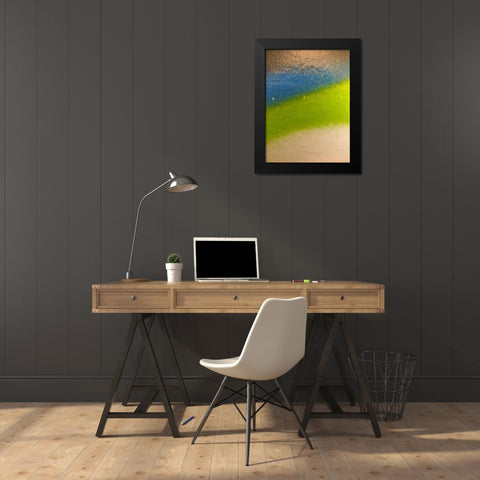Paint Closeup XII Black Modern Wood Framed Art Print by Grayscale