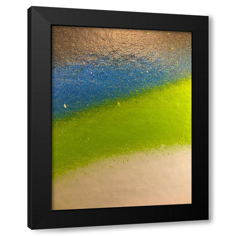Paint Closeup XII Black Modern Wood Framed Art Print with Double Matting by Grayscale