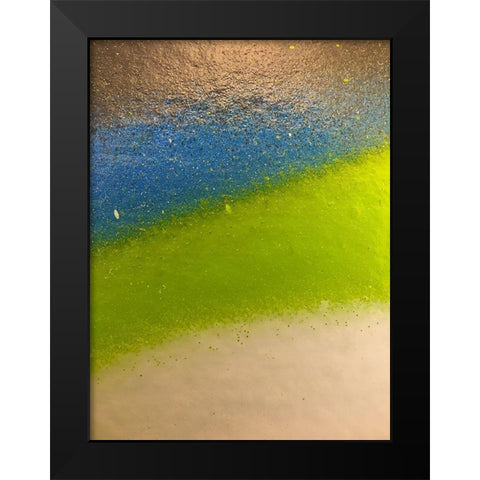 Paint Closeup XII Black Modern Wood Framed Art Print by Grayscale