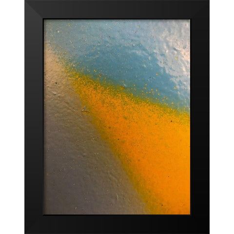 Paint Closeup XIII Black Modern Wood Framed Art Print by Grayscale