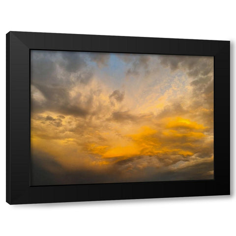 Arizona Sunset II Black Modern Wood Framed Art Print with Double Matting by Grayscale