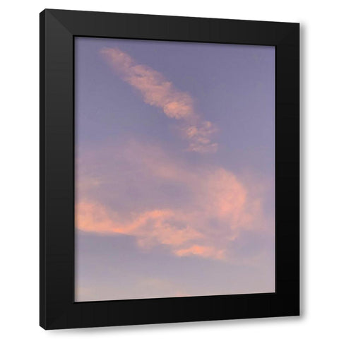 Sunset V Black Modern Wood Framed Art Print by Grayscale