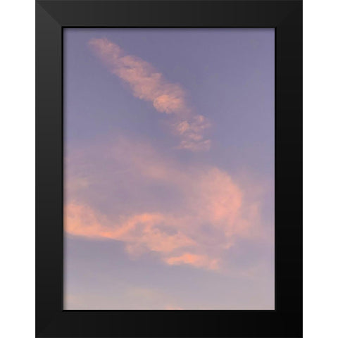 Sunset V Black Modern Wood Framed Art Print by Grayscale