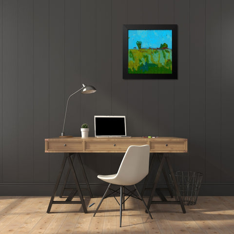 First Snow I Black Modern Wood Framed Art Print by Grayscale