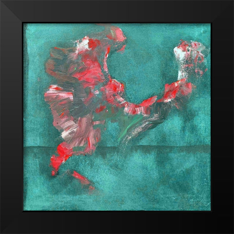 Shaman Dance VII Black Modern Wood Framed Art Print by Grayscale