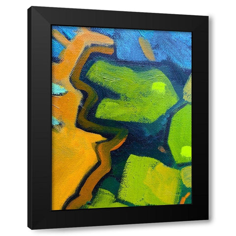 Black Outlines III Black Modern Wood Framed Art Print with Double Matting by Grayscale