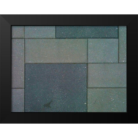Concrete Tiles I Black Modern Wood Framed Art Print by Grayscale