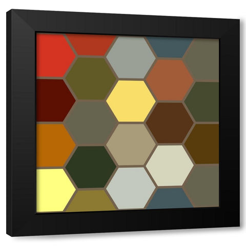 Bright Hive I Black Modern Wood Framed Art Print by Grayscale