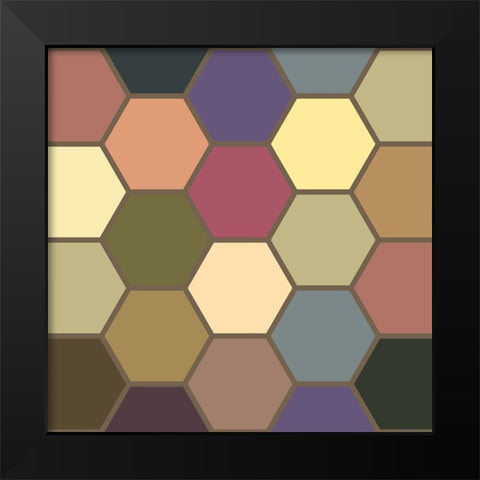 Soft Hive IV Black Modern Wood Framed Art Print by Grayscale
