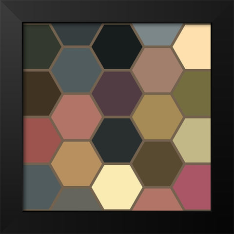 Soft Hive IX Black Modern Wood Framed Art Print by Grayscale