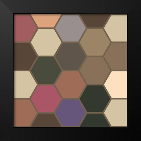 Soft Hive XI Black Modern Wood Framed Art Print by Grayscale
