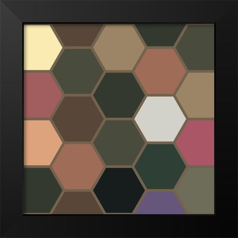 Soft Hive XII Black Modern Wood Framed Art Print by Grayscale