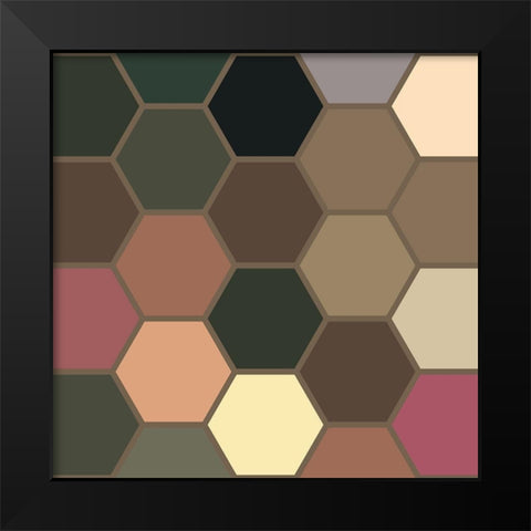 Soft Hive XIV Black Modern Wood Framed Art Print by Grayscale
