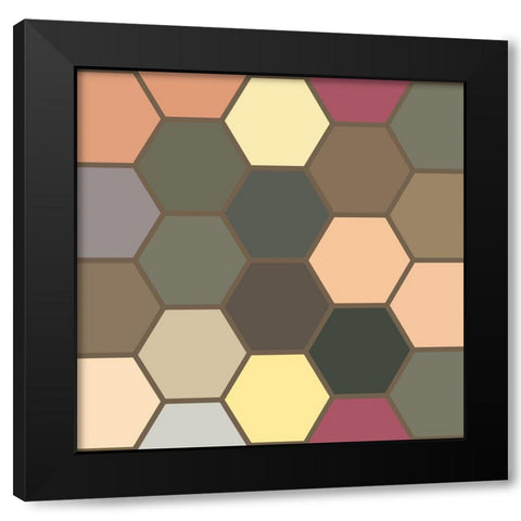Soft Hive XVI Black Modern Wood Framed Art Print by Grayscale