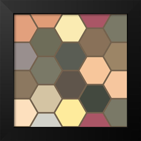 Soft Hive XVI Black Modern Wood Framed Art Print by Grayscale