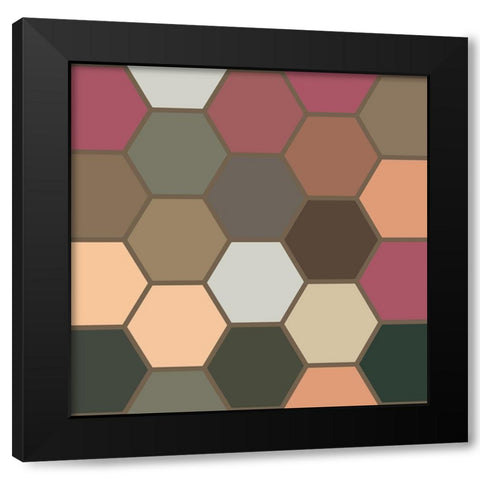 Soft Hive XVII Black Modern Wood Framed Art Print by Grayscale