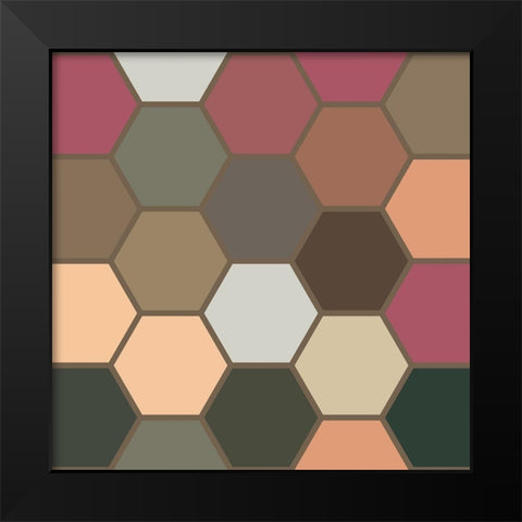 Soft Hive XVII Black Modern Wood Framed Art Print by Grayscale