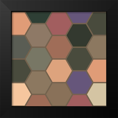 Soft Hive XIX Black Modern Wood Framed Art Print by Grayscale